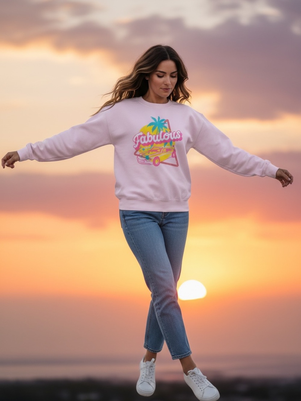 Prince Peter Collection Fabulous Retro Graphic Sweatshirt Pink Size Medium